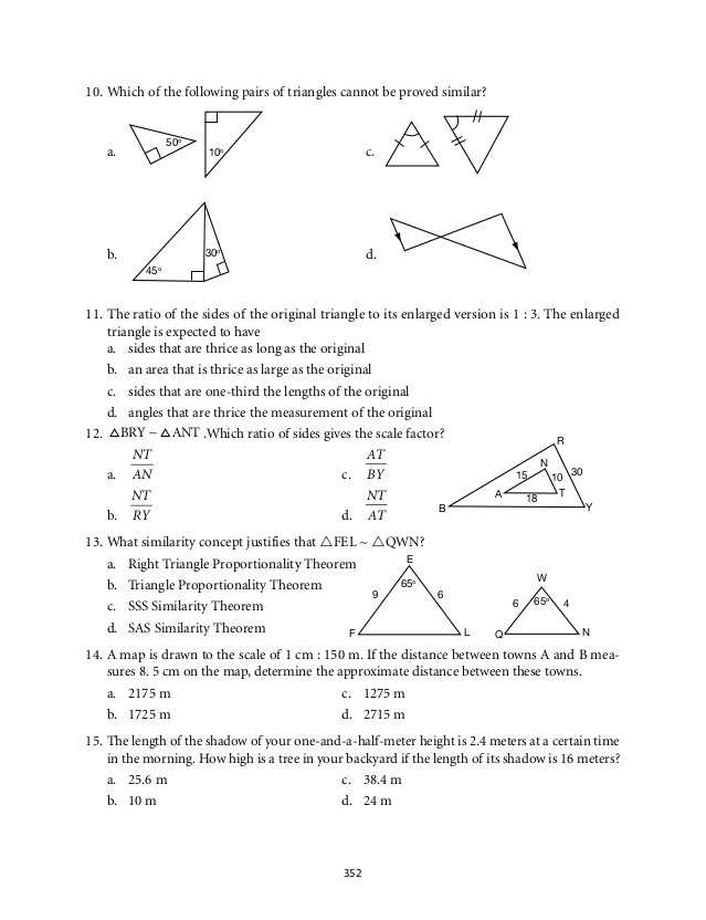 1.5 Angle Pair Relationships Practice Worksheet Answers with Grade 9 Mathematics Module 6 Similarity
