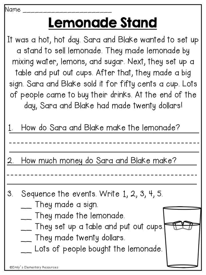 1st Grade Reading Comprehension Worksheets Pdf and 349 Best School Curriculum Images On Pinterest