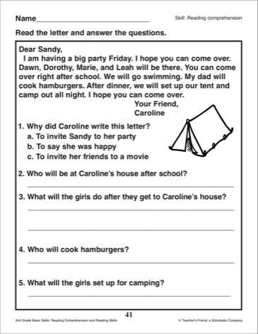 2nd Grade Comprehension Worksheets with Second Grade Reading Work Worksheets for All