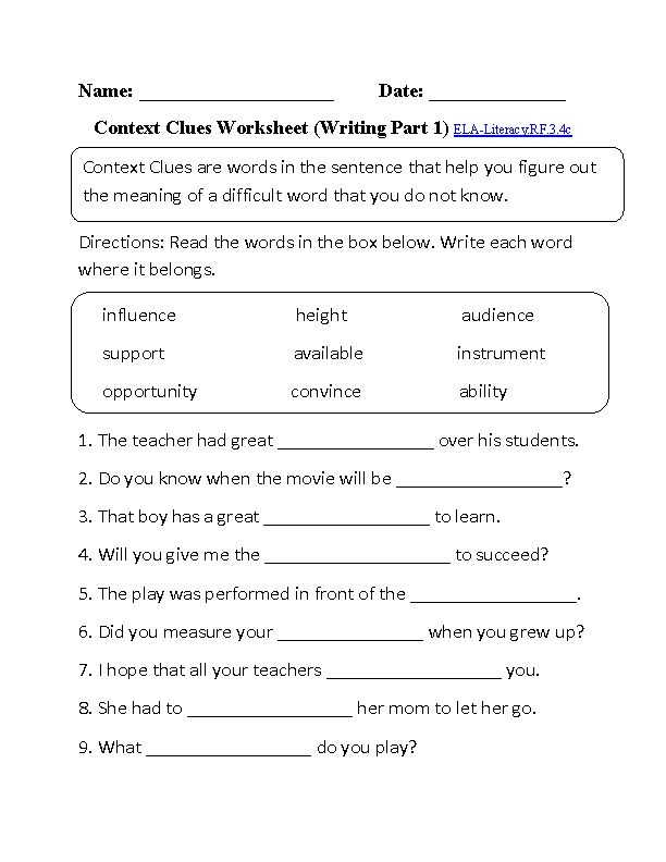 2nd Grade Grammar Worksheets Pdf Along with Ela Mon Core Worksheets Kidz Activities