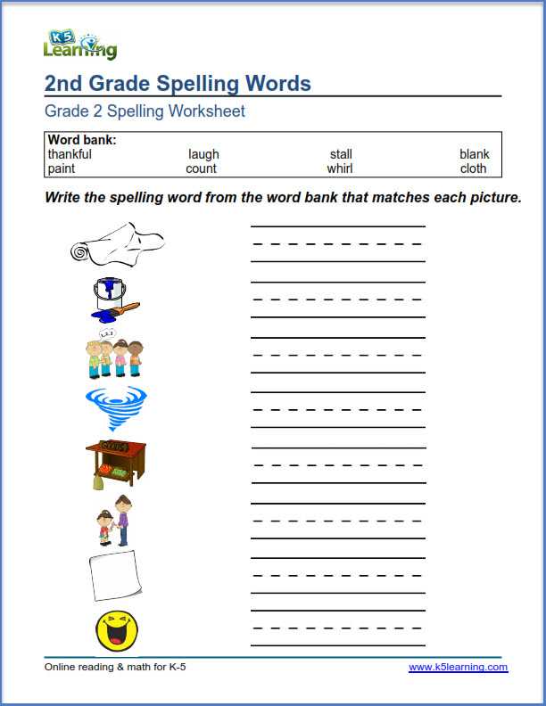 2nd Grade Spelling Worksheets Pdf with 2nd Grade Spelling Worksheets for All