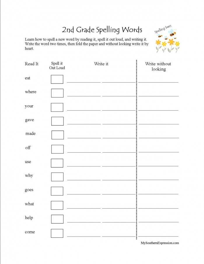 2nd Grade Spelling Worksheets Pdf with First Grade Spelling Words Worksheets Unique 2nd Grade Spelling