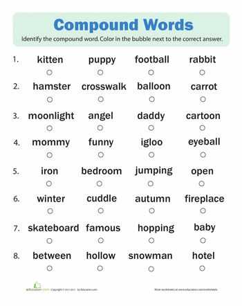 2nd Grade Vocabulary Worksheets and 10 Best Pound Words Images On Pinterest