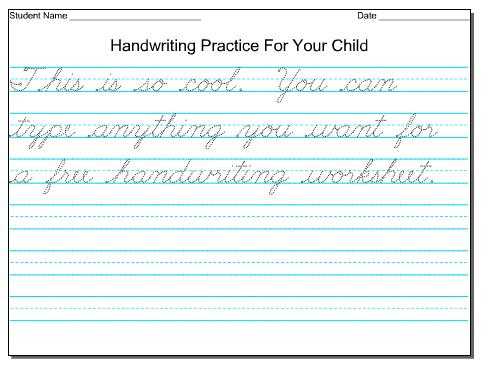 3rd Grade Handwriting Worksheets Pdf Also Cursive Writing Worksheets for 3rd Graders Worksheets for All