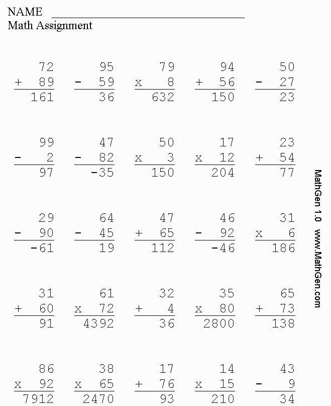 3rd Grade Math Worksheets Multiplication Pdf Also Maths Worksheets Class 6 Beautiful 5th Grade Math Worksheets