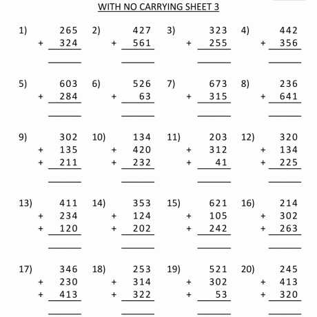 3rd Grade Math Worksheets Multiplication Pdf or Third Grade Addition Worksheet Math Worksheets Free 3rd Prin