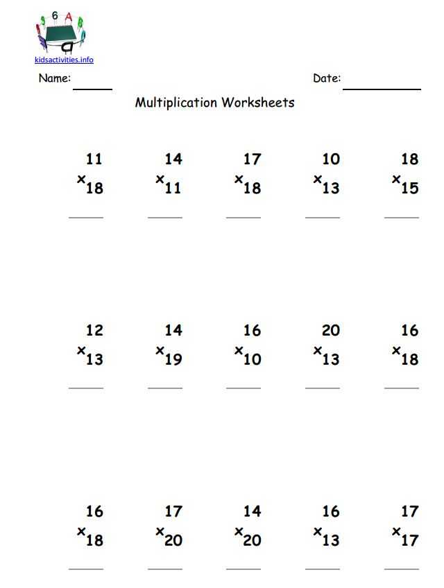 4 Digit by 1 Digit Multiplication Worksheets Pdf as Well as Multiplication Worksheet 4th Grade & Math Worksheets 4th Grade