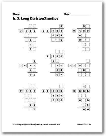4th Step Worksheet with Long Division Instruction Worksheet Kidz Activities