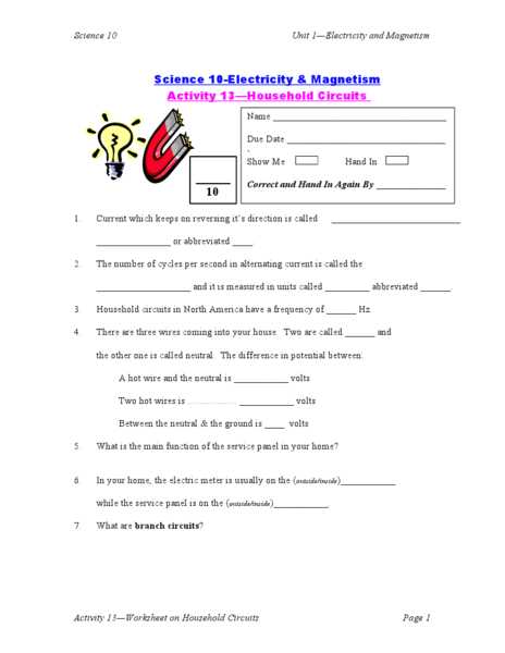 5th Grade Magnetism Worksheets or Magnetism and Electricity Worksheets Worksheets for All