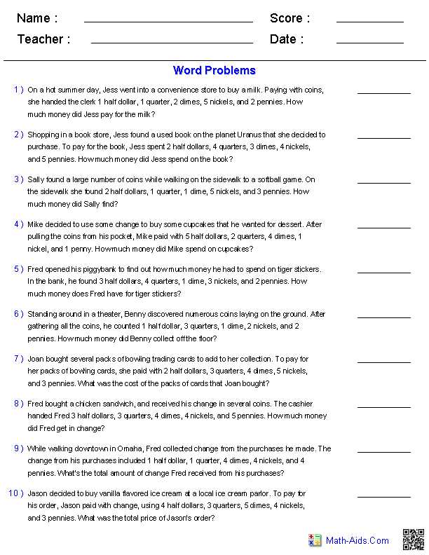 6th Grade Economics Worksheets Also Money Word Problems 2nd Grade Worksheets Worksheets for All