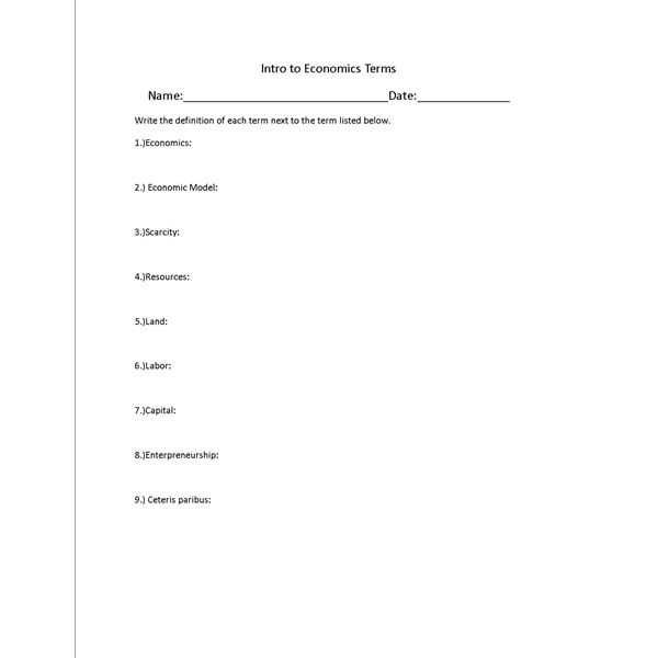 6th Grade Economics Worksheets together with 3rd Grade Economics Worksheet Worksheets for All