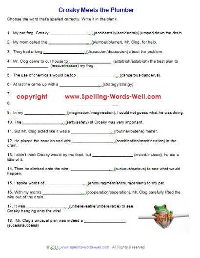 6th Grade English Worksheets or 9 Best 7th Grade Spelling Images On Pinterest