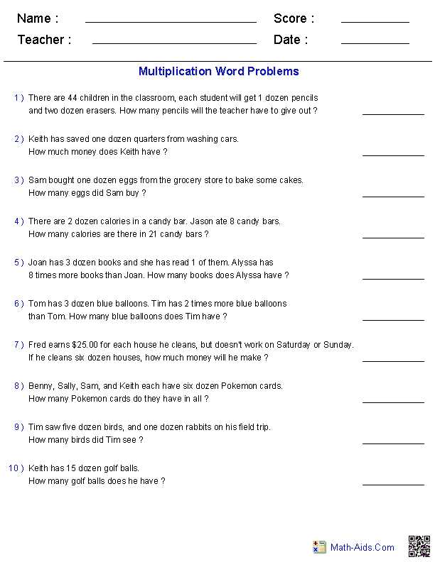 6th Grade Word Problems Worksheet and Third Grade Word Problems Worksheet Worksheets for All
