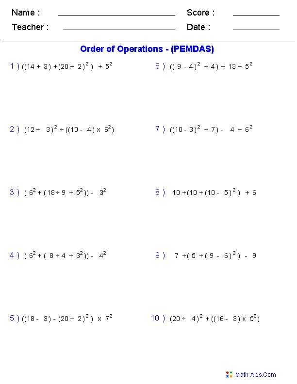 7th Grade order Of Operations Worksheet Pdf with 4767 Best Matematica 5 9 Images On Pinterest