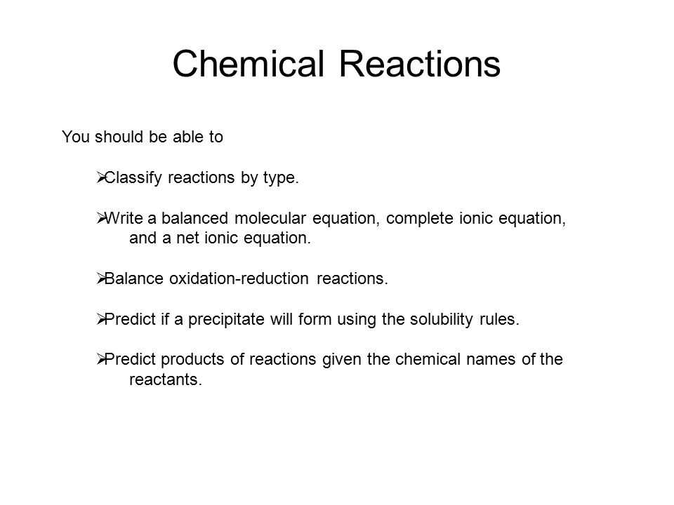 8.2 Types Of Chemical Reactions Worksheet Answers together with Chemical Equations & Reactions Chemical Reactions You Should Be Able