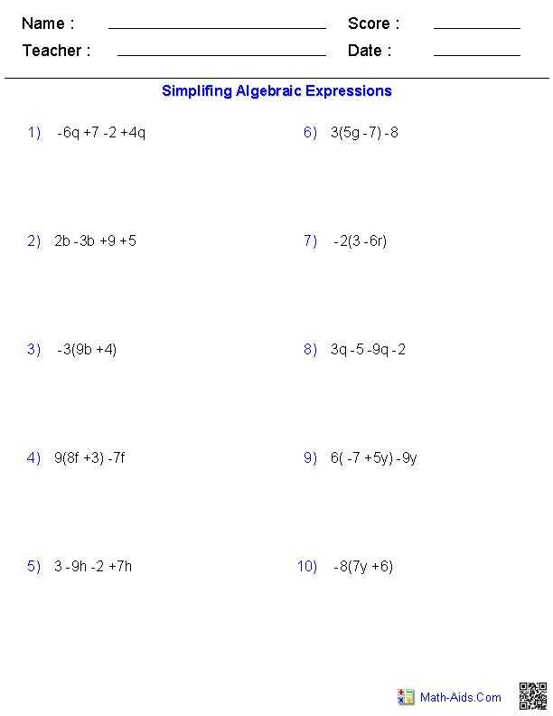 8th Grade Algebra Worksheets and 167 Best Math Images On Pinterest