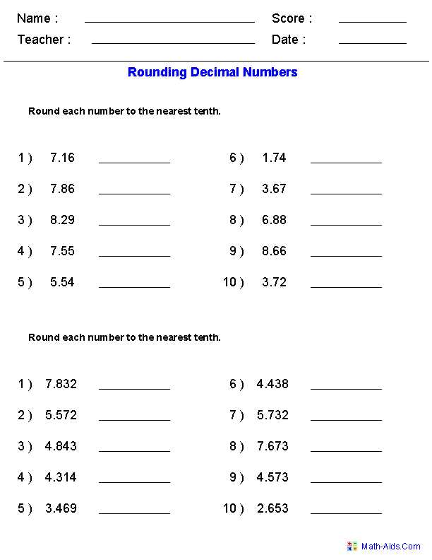 8th Grade Common Core Math Worksheets Also Rounding Worksheets with Decimals This Worksheet Was Built to Aligns