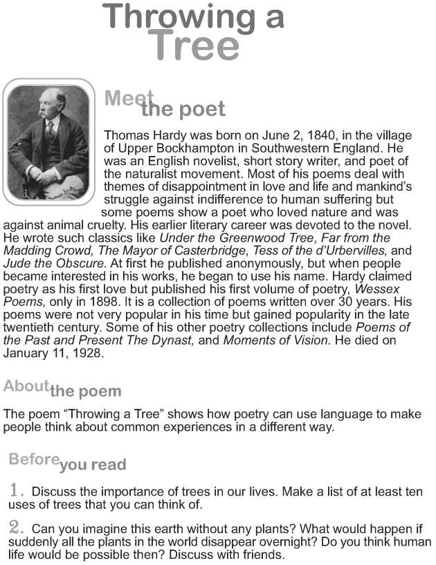 9th Grade Reading Comprehension Worksheets together with Grade 9 Reading Lesson 6 Poetry Throwing A Tree