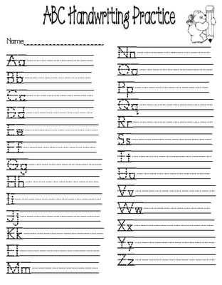 Abc Writing Worksheet with 55 Best Learn Images On Pinterest