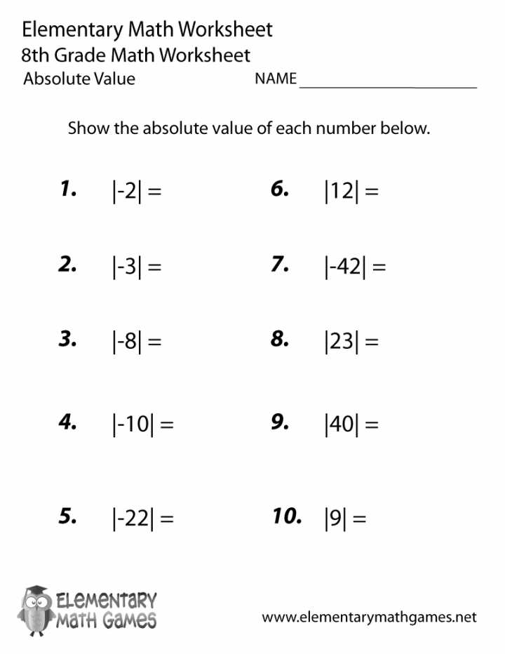 Absolute Value Inequalities Worksheet Answers with Absolute Value Math Worksheets Ged Math Practice Worksheets Test