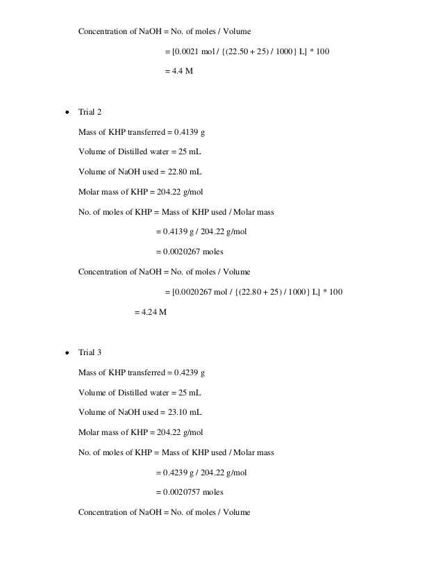 Accuracy and Precision Chemistry Worksheet Answers Also Chemistry Lab Report On Standardization Of Acid and Bases