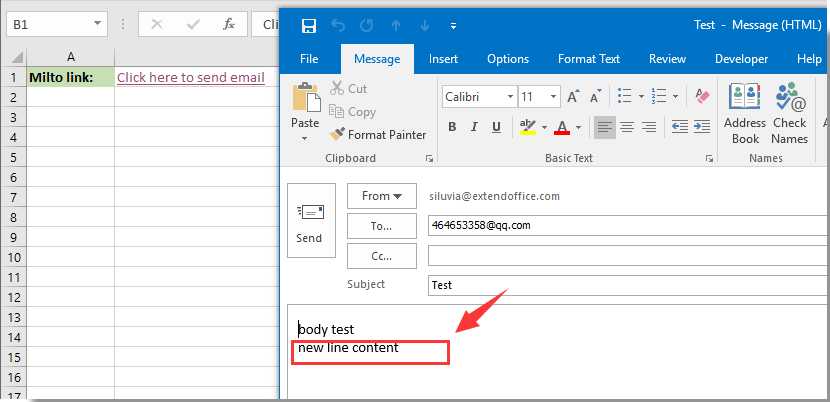 Add Worksheet In Excel with How to Add New Line to Email Body In Mailto Hyperlink In Excel