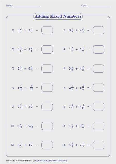 Adding and Subtracting Mixed Numbers Worksheet Pdf Also 31 Subtracting Mixed Numbers Worksheet Graphics