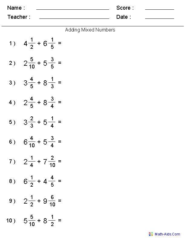 Adding Mixed Numbers Worksheet Also Wow Lots Of Worksheets to Choose From then when You Click On One