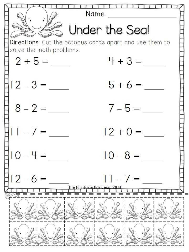 Addition and Subtraction Worksheets for Kindergarten Also Addition and Subtraction Worksheets with Counters Bundle