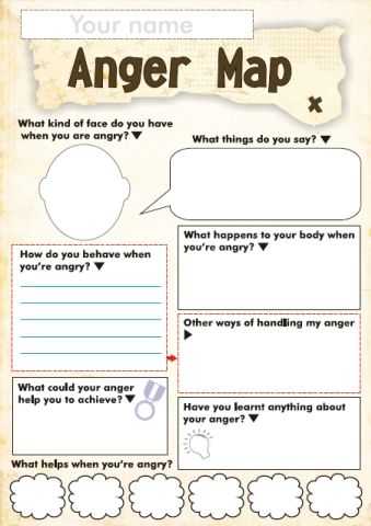 Adhd Worksheets for Youth Also Free Anger and Feelings Worksheets for Kids