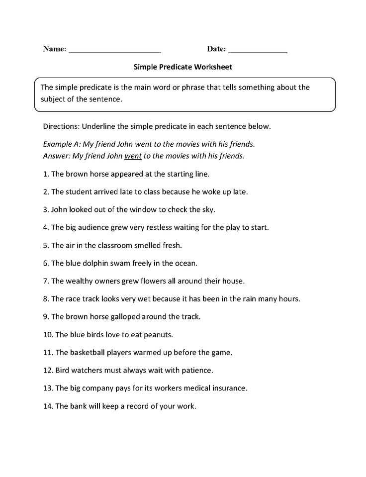 Adverb Worksheets 3rd Grade or 12 Best Subject Predicate Images On Pinterest