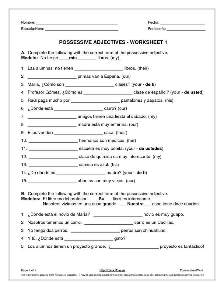 Agreement Of Adjectives Spanish Worksheet or Spanish Adjective Agreement Worksheet Beautiful 175 Best Clase De