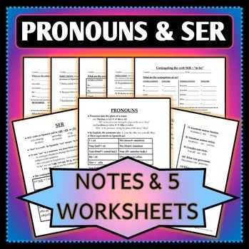 Agreement Of Adjectives Spanish Worksheet with 9 Best Spanish 1 Adjectives Pronouns Articles & Ser Images On