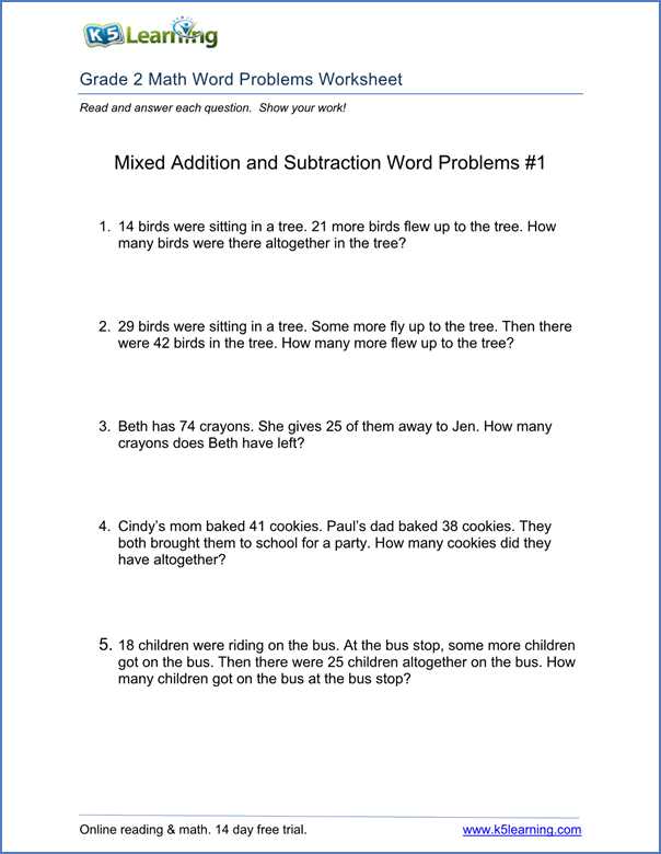 Algebra 2 Word Problems Worksheet Also Grade 2 Word Problems Worksheet Math Pinterest