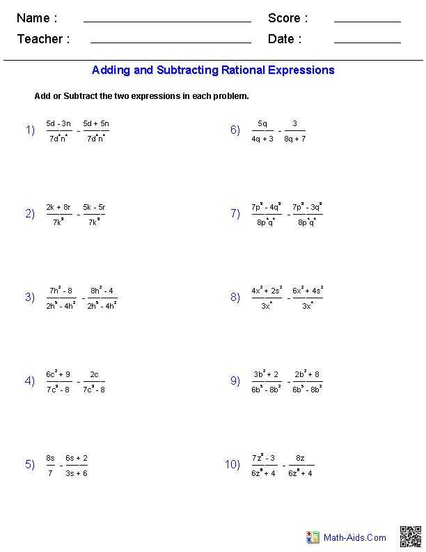 Algebra 3 Rational Functions Worksheet 1 Answer Key and 9 Best Rational Functions Images On Pinterest