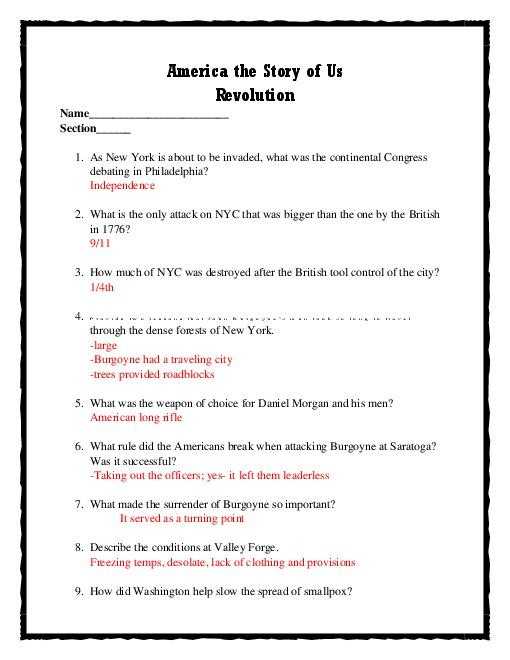 America the Story Of Us Revolution Worksheet Answers or America the Story Us Heartland Worksheet Image Collections