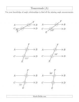 Angles In Transversal Worksheet Answer Key Along with 30 New Parallel Lines and Transversals Worksheet Answers