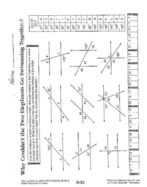 Angles In Transversal Worksheet Answer Key and Worksheets 46 Re Mendations Parallel Lines Cut by A Transversal