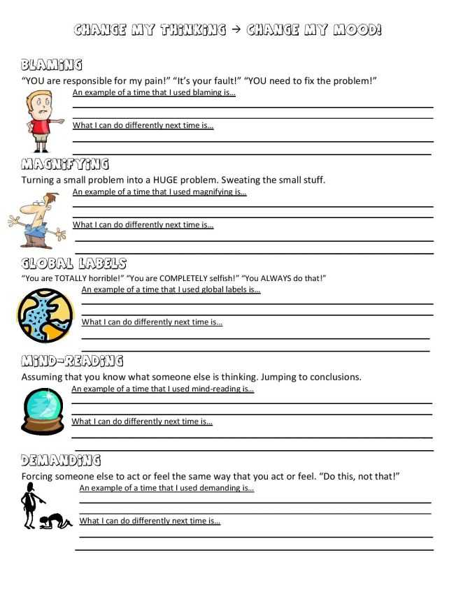 Anxiety Worksheets for Adults and Anger Management Worksheet