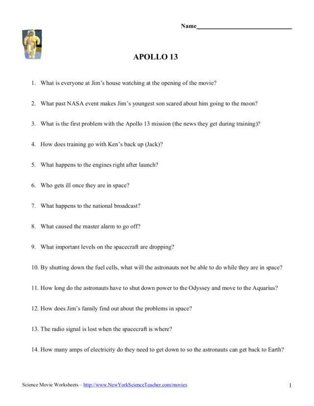 Apollo 13 Movie Worksheet Answers together with Worksheets 45 New Food Inc Movie Worksheet Answers High Resolution