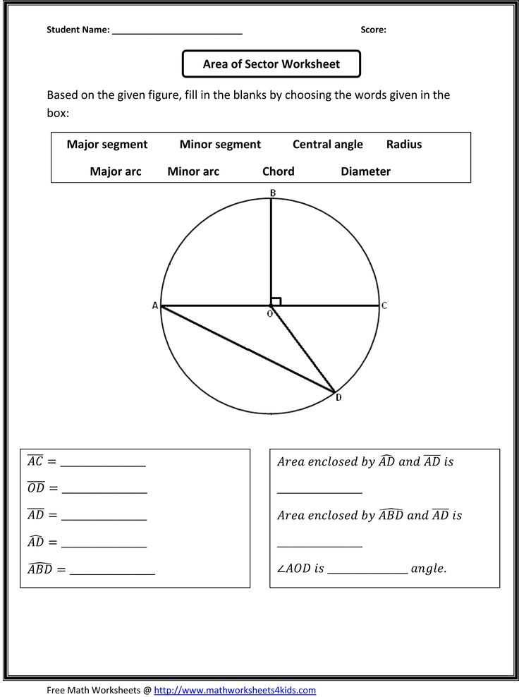 Arcs and Central Angles Worksheet together with Circles Measures Of Arcs and Central Angles Worksheets