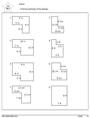 Area Perimeter Volume Worksheets Pdf or Perimeter Worksheets Geometry Classwork