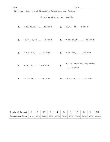 Arithmetic Sequence Worksheet Algebra 1 and Geometric Sequence Worksheet 12 2 Practice Worksheet Geometric
