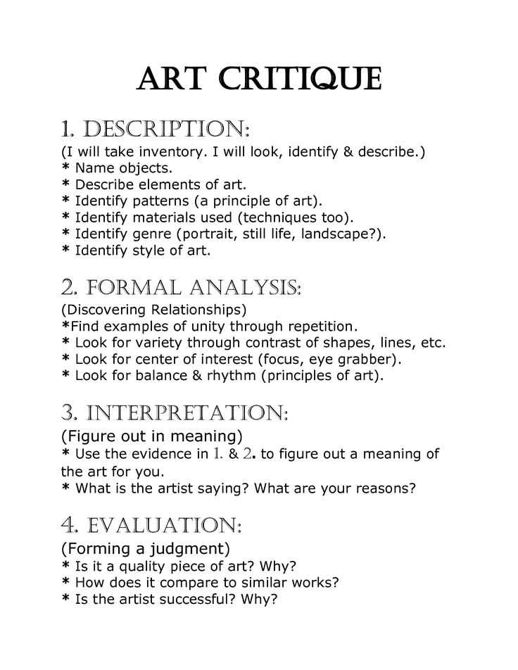 Art Analysis Worksheet together with 50 Best Art Critique Art Ed Images On Pinterest