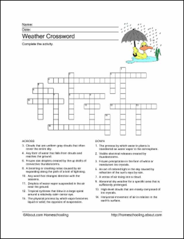 Atmosphere and Climate Change Worksheet Answers or 10 Worksheets to Teach Your Child Basic Weather Terms