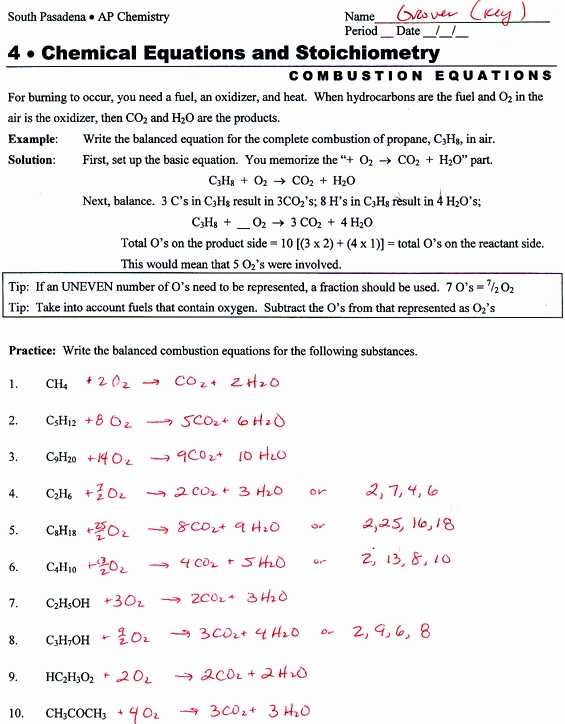 Balancing Chemical Equations Practice Worksheet Answer Key or Phet Balancing Chemical Equations Answers Elegant Balancing