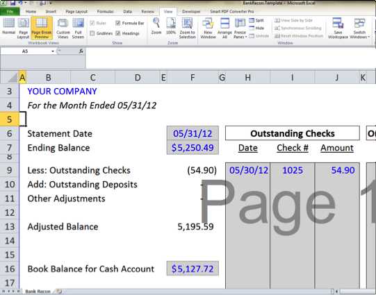 Bank Reconciliation Worksheet and Bank Reconciliation Template 5 Easy Steps to Balance Your Accounts