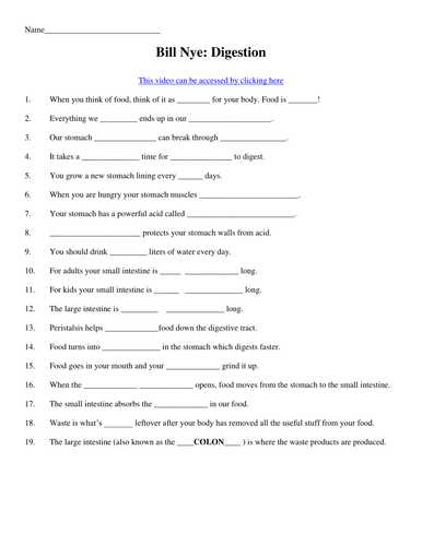 Bill Nye Genes Video Worksheet Answers with Bill Nye the Science Guy Static Electricity Worksheet