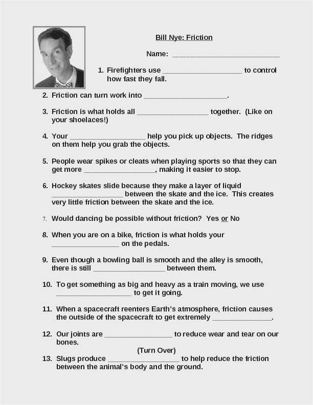 Bill Nye the Science Guy Energy Worksheet Answers as Well as Bill Nye the Science Guy Energy Worksheet Image Collections