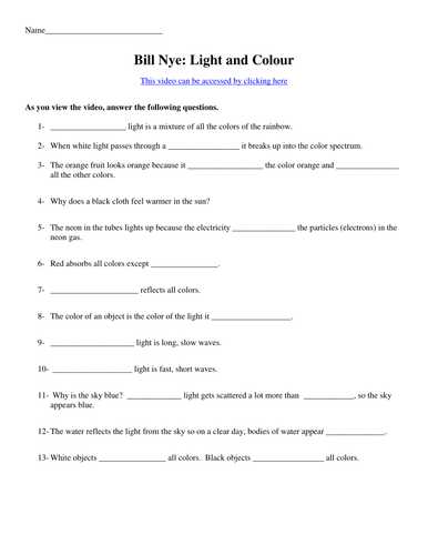 Bill Nye the Science Guy Energy Worksheet Answers with Bill Nye the Science Guy Electricity Worksheet Answers